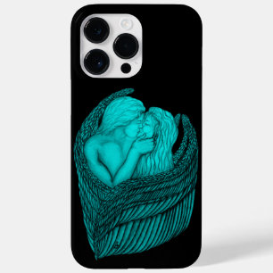 Angels Kissing, zwart en groen design Case-Mate iPhone 14 Pro Max Hoesje
