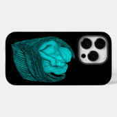 Angels Kissing, zwart en groen design Case-Mate iPhone Case (Achterkant (horizontaal))