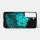 Angels Kissing, zwart en groen design Samsung Galaxy Hoesje (Achterkant horizontaal)