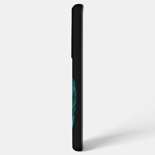 Angels Kissing, zwart en groen design Samsung Galaxy Hoesje (Linkerkant)