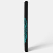 Angels Kissing, zwart en groen design Samsung Galaxy Hoesje (Linkerkant)