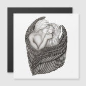 Angels Kissing, zwart-wit design (Voorkant / Achterkant)