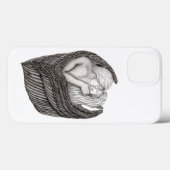 Angels Kissing, zwart-wit design Case-Mate iPhone Case (Achterkant (horizontaal))