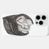 Angels Kissing, zwart-wit design Case-Mate iPhone Case (Achterkant (horizontaal))