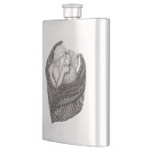 Angels Kissing, zwart-wit design Flacon (Links)
