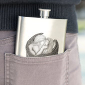 Angels Kissing, zwart-wit design Flacon (Voorbeeld)