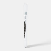 Angels Kissing, zwart-wit design iPhone 15 Case (Linkerkant)