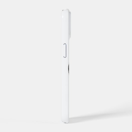 Angels Kissing, zwart-wit design iPhone 15 Case (Rechterkant)