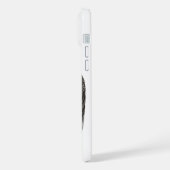 Angels Kissing, zwart-wit design iPhone Hoesje (Linkerkant)