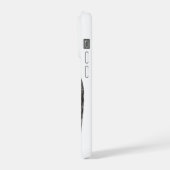 Angels Kissing, zwart-wit design iPhone Hoesje (Linkerkant)