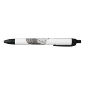 Angels Kissing, zwart-wit design Zwarte Inkt Pen (Bodem)