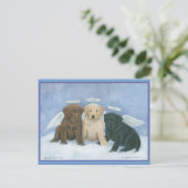 Angels Labbies Kerst Briefkaart (Staand voorkant)