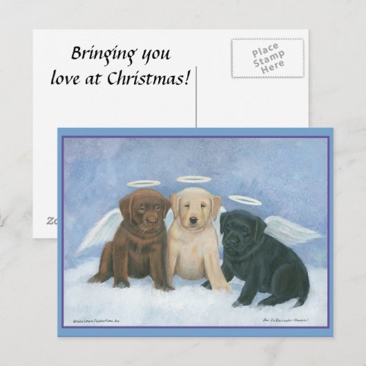 Angels Labbies Kerst Briefkaart (Voorkant / Achterkant)