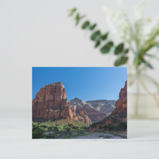Angels Landing in Zion National Park Briefkaart (Staand voorkant)