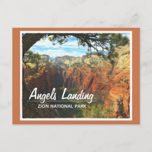 Angels Landing in Zion National Park Briefkaart