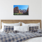Angels Landing in Zion National Park Canvas Afdruk (Insitu (Slaapkamer))