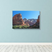 Angels Landing in Zion National Park Canvas Afdruk (Insitu (Houten vloer))