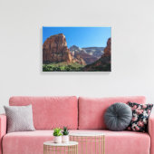Angels Landing in Zion National Park Canvas Afdruk (Insitu (Woonkamer))