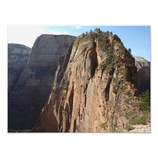 Angels Landing in Zion National Park Foto Afdruk (Voorkant)