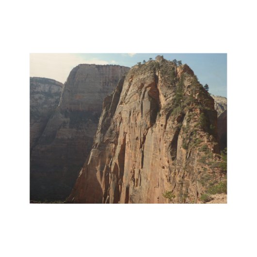 Angels Landing in Zion National Park Houten Poster (Voorkant)