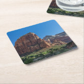 Angels Landing in Zion National Park Kartonnen Onderzetters (Schuin)