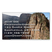 Angels Landing in Zion National Park Magnetisch Visitekaartje (Voorkant)