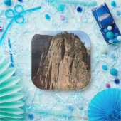 Angels Landing in Zion National Park Papieren Bordje (Feest)