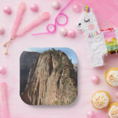 Angels Landing in Zion National Park Papieren Bordje (Feest)