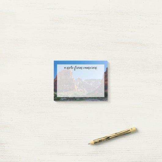 Angels Landing in Zion National Park Post-it® Notes (Op bureau)