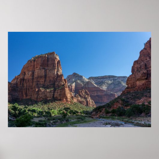 Angels Landing in Zion National Park Poster (Voorkant)