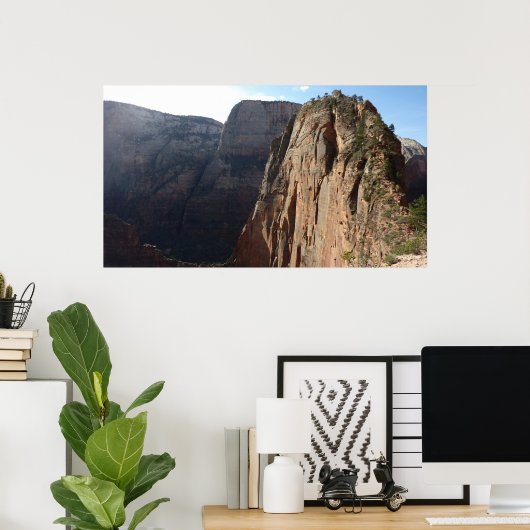 Angels Landing in Zion National Park Poster (Thuiskantoor)