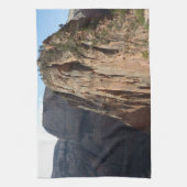 Angels Landing in Zion National Park Theedoek (Verticaal)