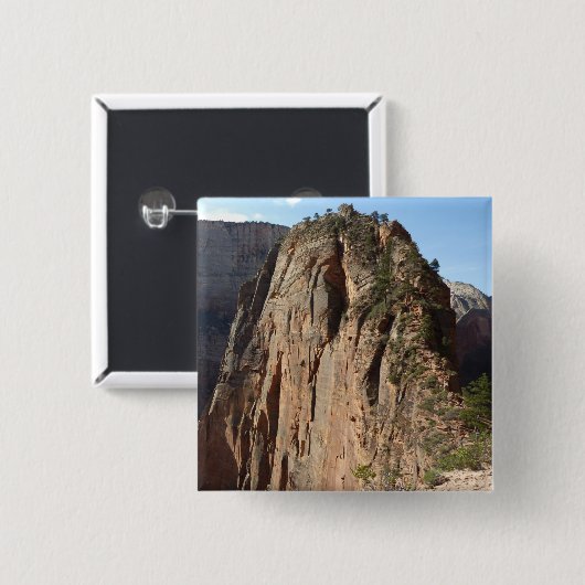 Angels Landing in Zion National Park Vierkante Button 5,1 Cm (Voorkant /achterkant)