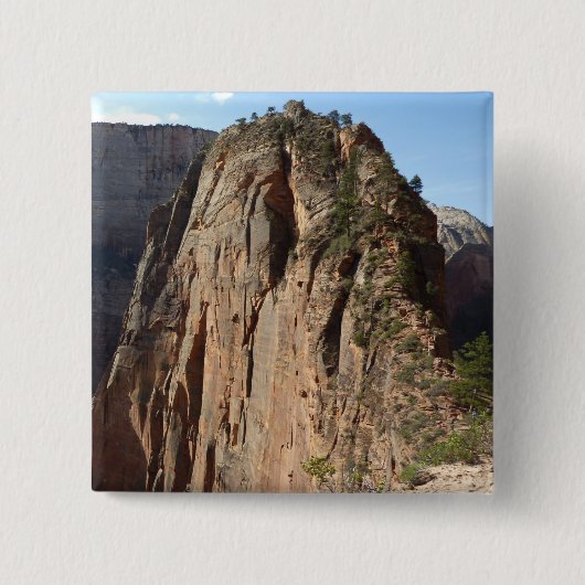 Angels Landing in Zion National Park Vierkante Button 5,1 Cm (Voorkant)