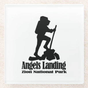 Angels Landing - Nationaal Park Zion Glazen Onderzetter