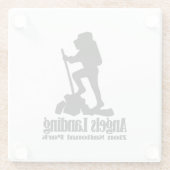 Angels Landing - Nationaal Park Zion Glazen Onderzetter (Achterkant)