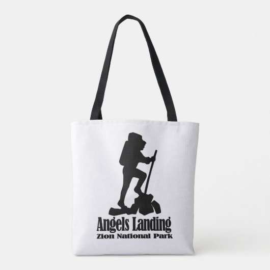 Angels Landing - Nationaal Park Zion Tote Bag (Achterkant)