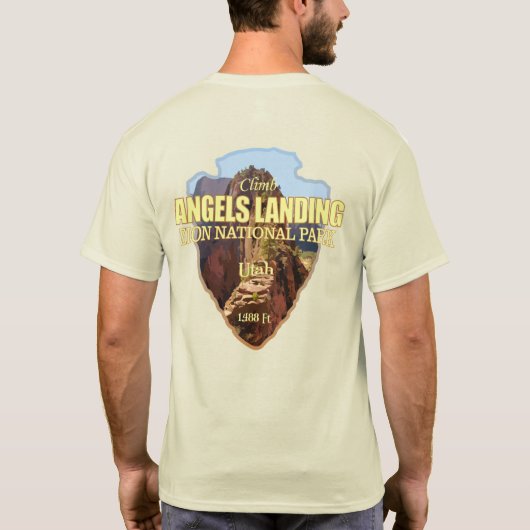 Angels Landing (pijlpunt) T-shirt (Achterkant)