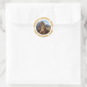 Angels Landing Ronde Sticker (Tas)