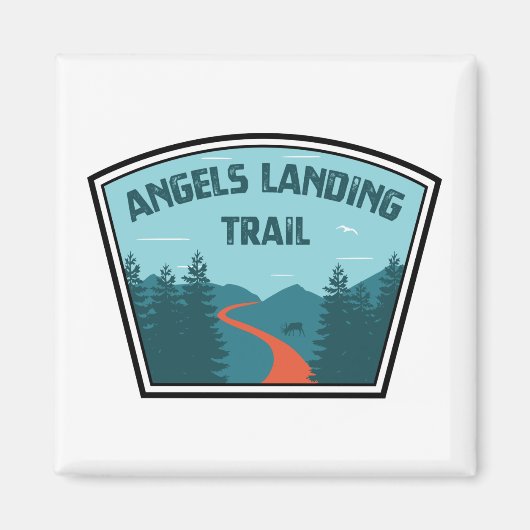 Angels Landing Trail Zion National Park Magneet (Voorkant)