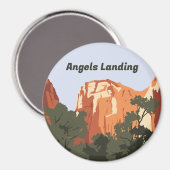 Angels Landing, Zion National Park Magneet (Voorkant / Achterkant)