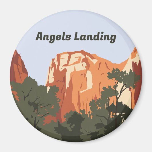 Angels Landing, Zion National Park Magneet (Voorkant)