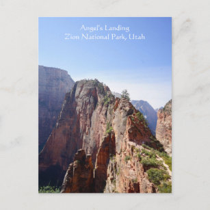 Angel's Landing Zion National Park, Utah Briefkaar Briefkaart