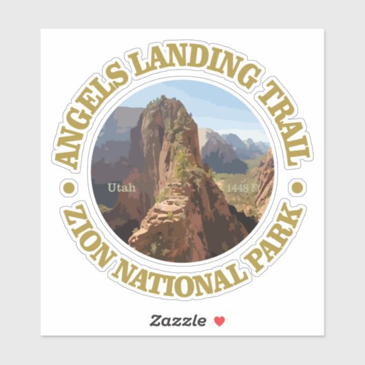 Angels Landing (Zion NP) Sticker (Vel)