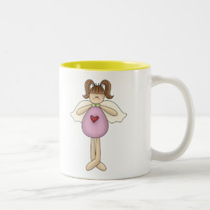 Angels Little Heart Tweekleurige Koffiemok