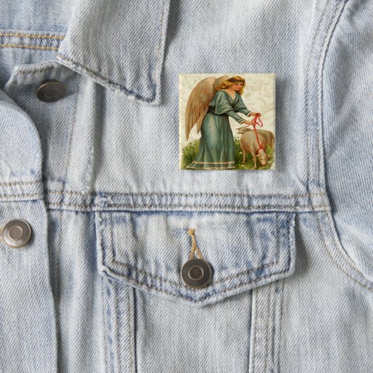 Angels Little Lamb Button (In situ)