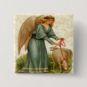 Angels Little Lamb Button