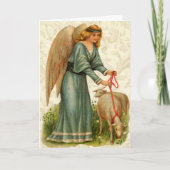 Angels Little Lamb Easter Kaart (Voorkant)