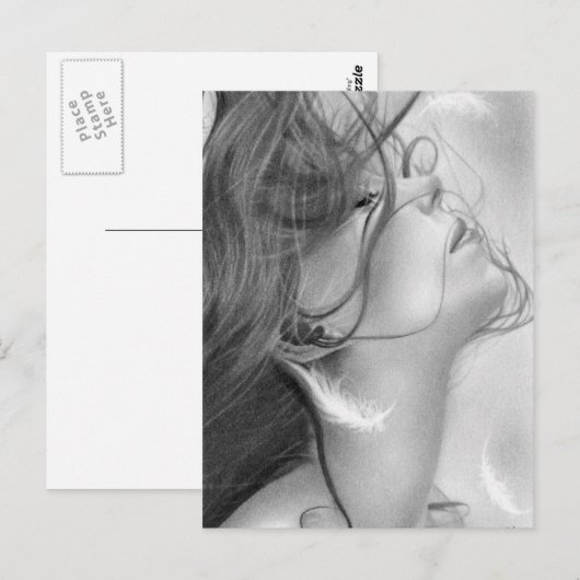 Angels Lost Wing briefkaart (Voorkant / Achterkant)