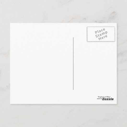 Angels Lost Wing briefkaart (Achterkant)